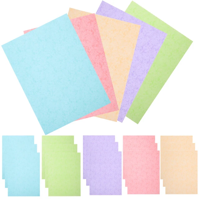 50 hojas papel artesanal papel plegable A4 papel para pintar papel de color de casa para imprimir