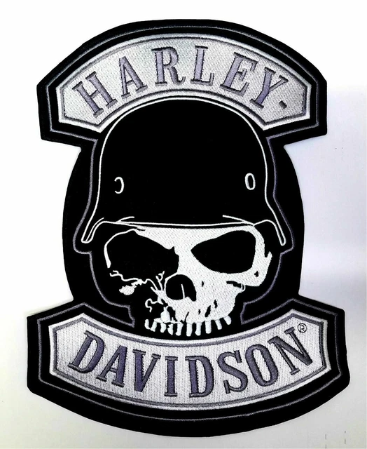 LARGE HARLEY DAVIDSON SPIKE Skull Patch (back emblem) 18.00 PicClick