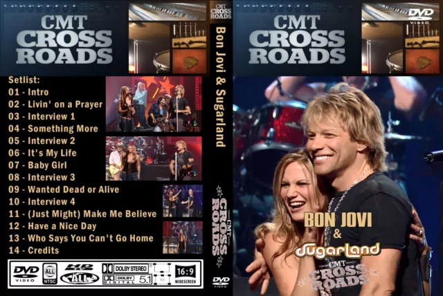 Bon Jovi  & Sugarland  Cmt Crossroads  2005 Dvd!! New Sealed!!Kiss Eotr!