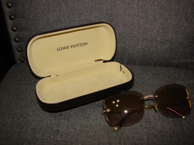 Louis Vuitton Lily Sunglasses Gold Mirror Swarovski Crystal