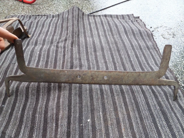 Antique Wrought Iron Boot Scraper Blacksmith Hand Forged