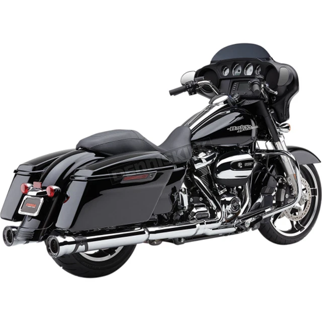Cobra Chrome Race-Pro 4 1/2 in. Slip-On Mufflers - 6216 (no ship to CA)