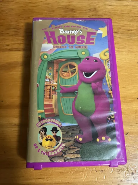 BARNEY COME ON Over To Barney's House VHS 2000 Purple Dinosaur TESTED ...