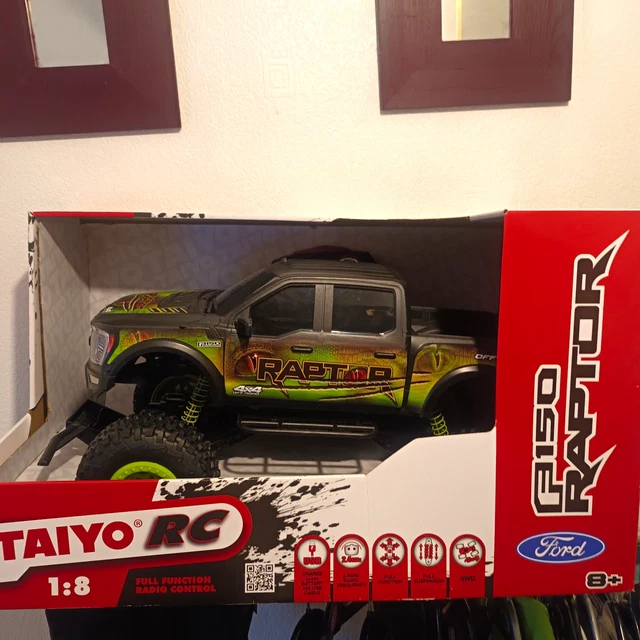 Live Raptor TAIYO 1:8 FORD F-150 Raptor 4WD Electric RC Truck RTR Green/Black £43. ...