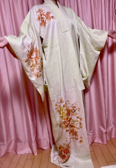Japanese Vintage Silk Kimono HOUMONGI