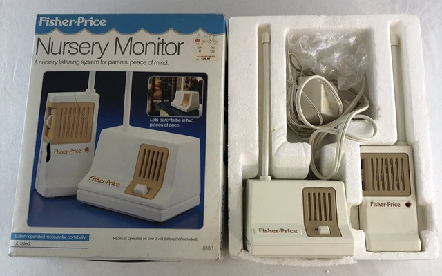 Monitor para bebé Fisher Price 1990 vintage - probado y funciona