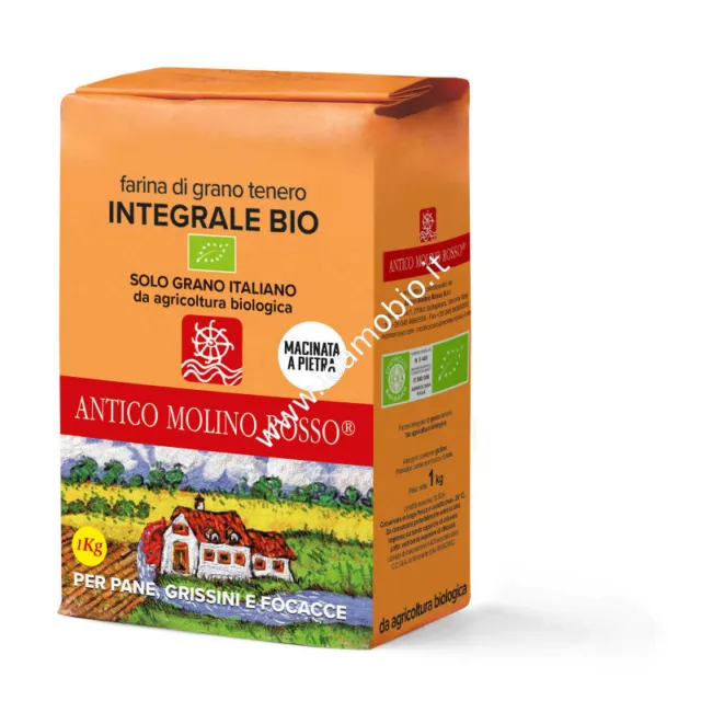 Farina di Grano Tenero Integrale 1 kg - Bio Antico Molino Rosso