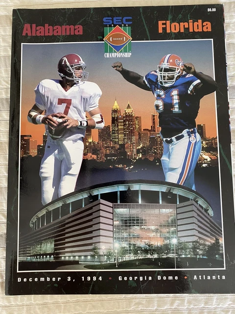 1994 SEC Championship Game Program Florida Gators Alabama Crimson Tide.  Mint!!