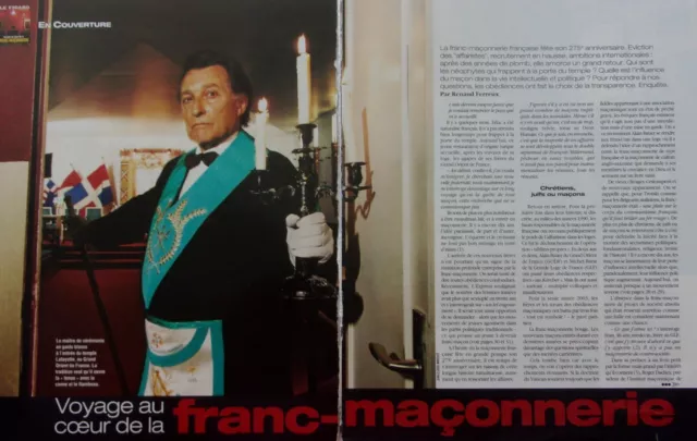 COUPURE de presse  CLIPPING  LA FRANC MACONNERIE  ANNEE 2003