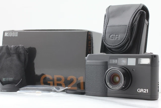 LCD Works [Unused] Ricoh GR21 35mm Point & Shoot Film Camera in Box From JAPAN