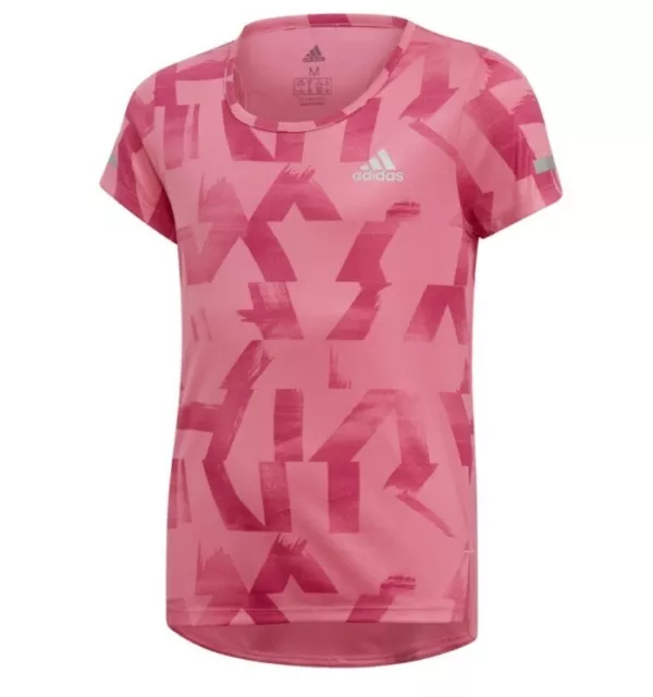 Adidas Junior Girls T Shirt Casual Training Run Top