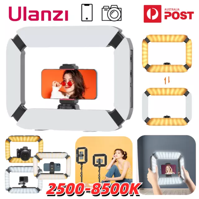 ULANZI Fill Light U200 Ring Video LED Lamp Dimmable Camera Phone Photography AU