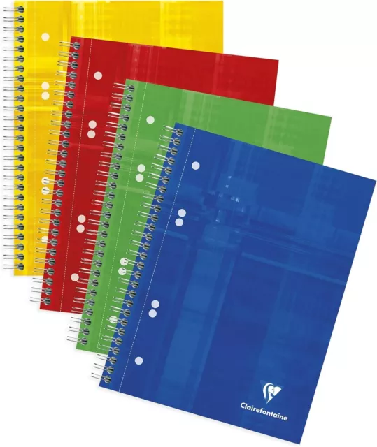 Clairefontaine 8570C - Heft / Collegeblock DIN A5+, 16x21cm, 6-fach gelocht, 80