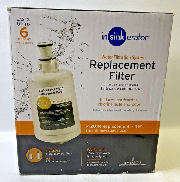 NEW INSINKERATOR 2PACK Instant Hot Water Dispenser Filter F201R