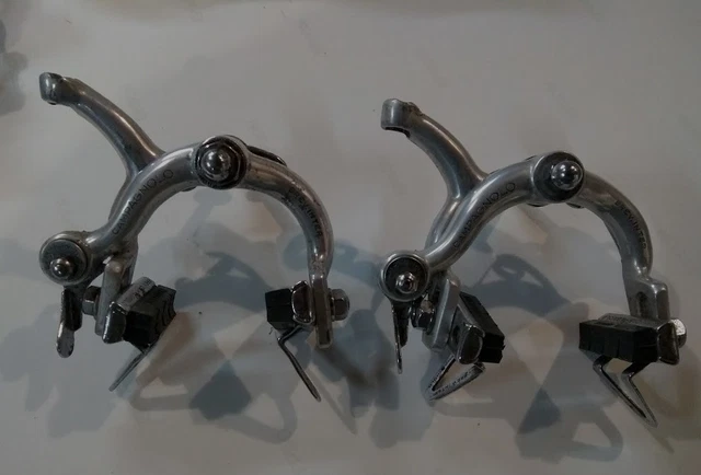 Freins Sur Jante Campagnolo Super Record - Paire Avant Et Arrière, Type Latéral (side Pull), Vintage Années 70