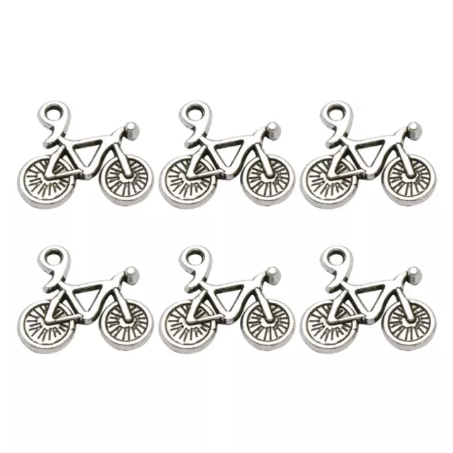 50 Pcs Charm Pendant Jewelry Making Pendants Vintage Bicycle