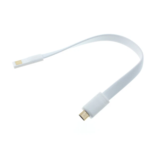 SHORT USB CABLE MICROUSB CHARGER CORD POWER WIRE FLAT FAST CHARGE for PHONES