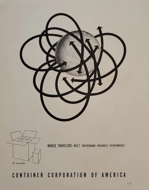 Vintage Magazine Print Ad - 1941 Fortune Mag. - Container Corporation of America