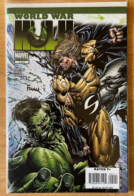 Marvel World War Hulk #5 of 5 Signed David Finch