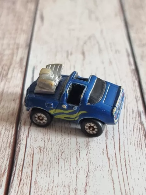 Micro Machines '70s Chevy Chevrolet Camaro Blue Hot Rod 80s Galoob