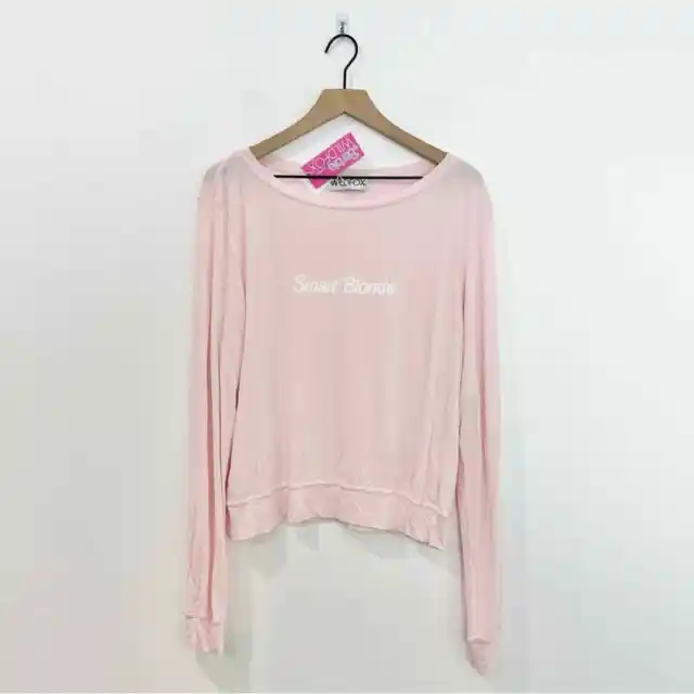 Wildfox Barbie Smart Blonde Sweatshirt nwt size M