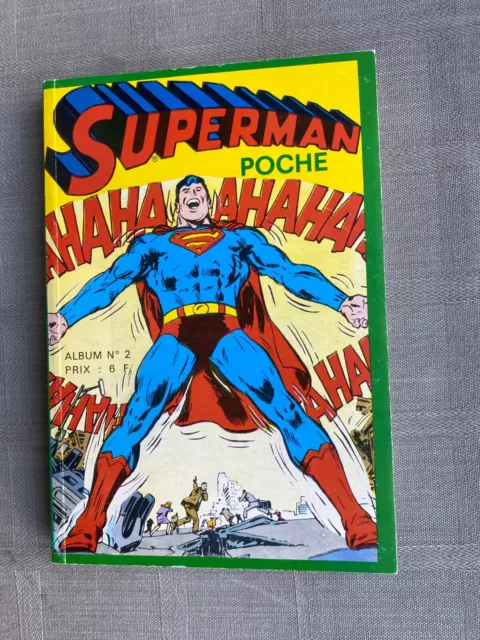 Superman Poche Album N°2 (4/5/6) Sagédition 1977 En Excellent État