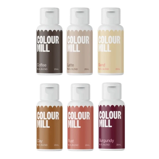 Color Mill Set di coloranti alimentari 6 x 20 ml - Outback Colors