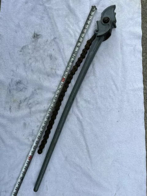 🇺🇸J.H. Williams & Co. No.3 3/4”-4” Chain Pipe Wrench Vulcan Superior 🇺🇸