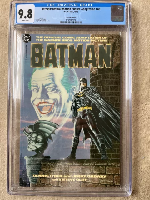 Batman Official Motion Picture Adaptation CGC 9.8 DC 1989 White Pages Prestige