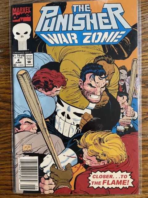 Punisher War Zone #4  Marvel Comics 1992 Vf+