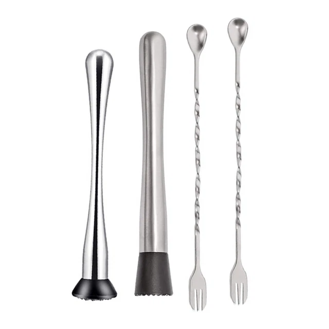 1 Juego 4 Piezas Acero Inoxidable Cóctel Tools Barware Accesorios (diferentes Colores)