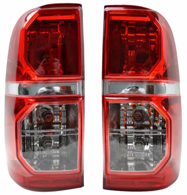 Pair Tail Rear Combination Light Lamp for 05-12 Toyota Hilux SR5 Vigo Pickup