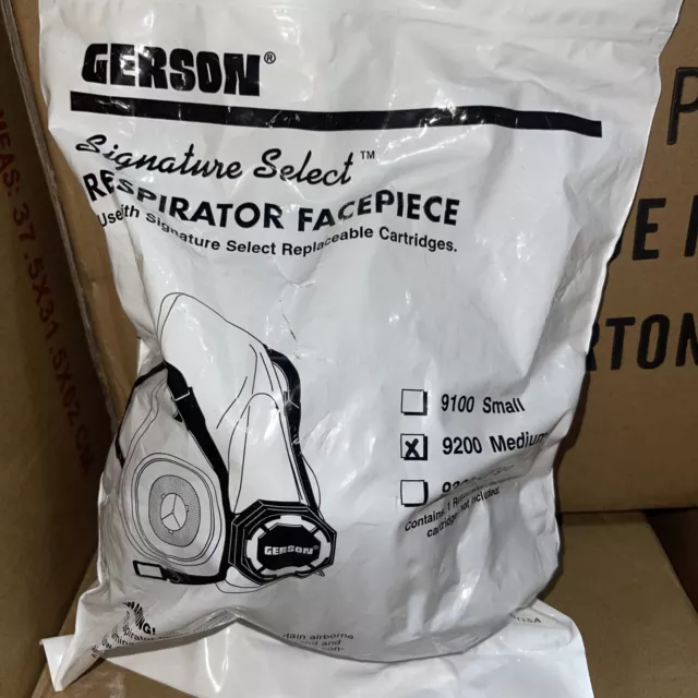 Gerson Reusable Half-Mask Respirator Sz Medium 9200 with Adjustable Head Straps