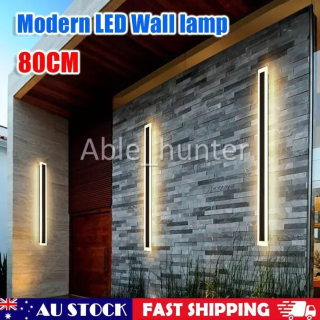 80CM Modern LED Wall Light Sconce Waterproof Outdoor Lamp Exterior Lights Strip