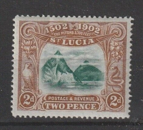 St.Lucia 1902 - 2 P.Edward VII° 1 V. Mlh N°46 MF120263