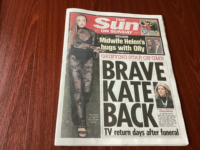 SUN ON SUNDAY Newspaper February 4 2024 Helen George Kate Garraway
