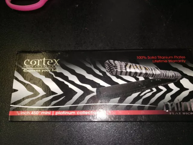 Cortex International - Platinum Collrction 1/2" Zebra Print Mino Flat Iron