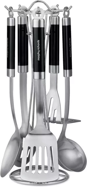 Morphy Richards 46820 Accents 5-Piece Kitchen Utensil Set, Stainless Steel, Tra