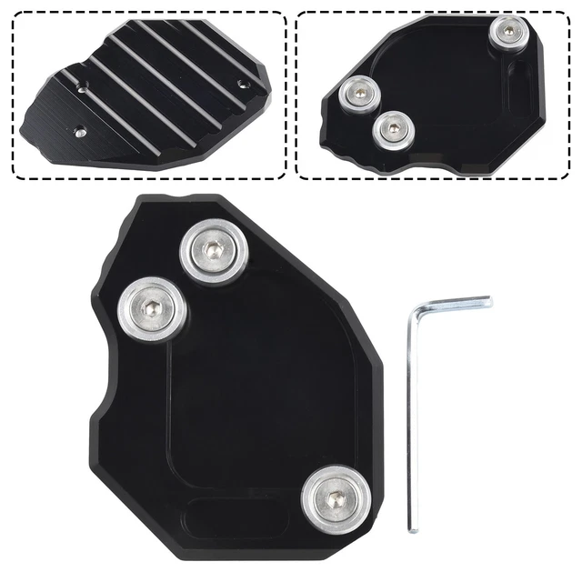 Plaque D'agrandissement Pour Béquille Latérale Moto BMW R1250RT/RS (2019-2023) - Aluminium CNC Antidérapant - 6