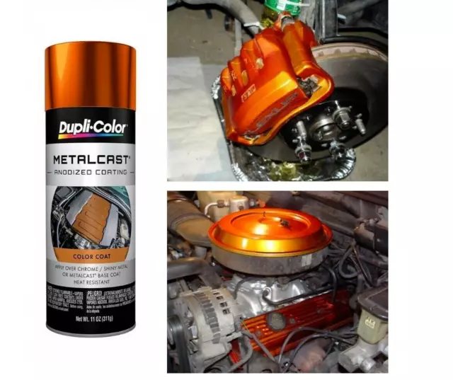 Chevrolet Orange Engine Enamel Paint Caliper Brake High Heat Coating Spray  2Cans