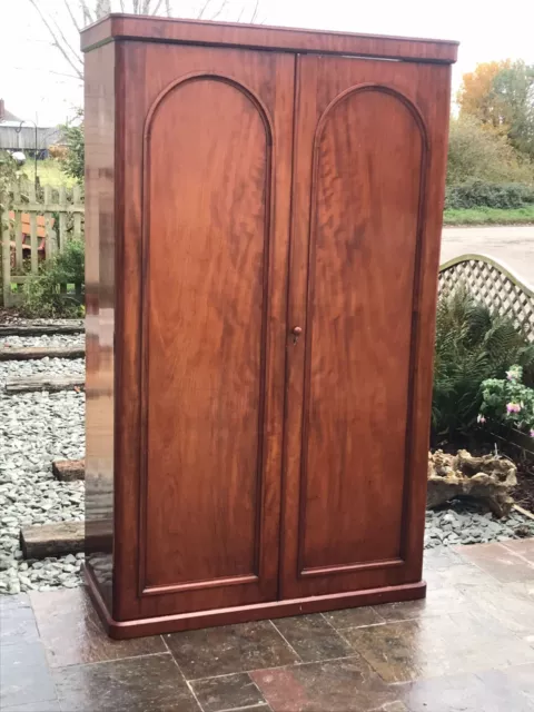 Victorian Mahogany Double Wardrobe