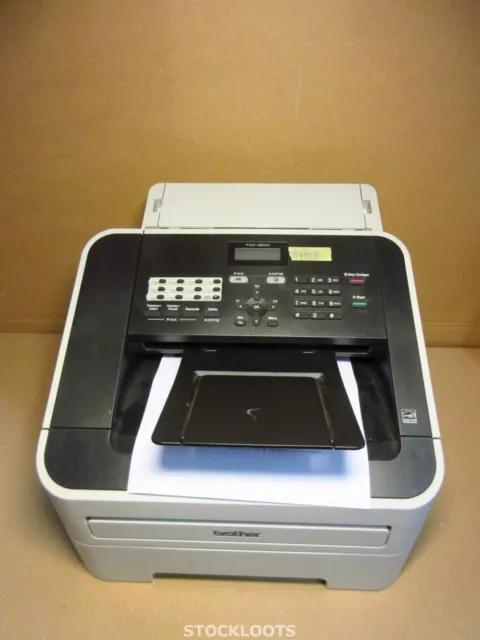 Brother FAX-2840 A4 Mono Laser Fax Machine LCD Screen 8513 PRINTS / COPY OK