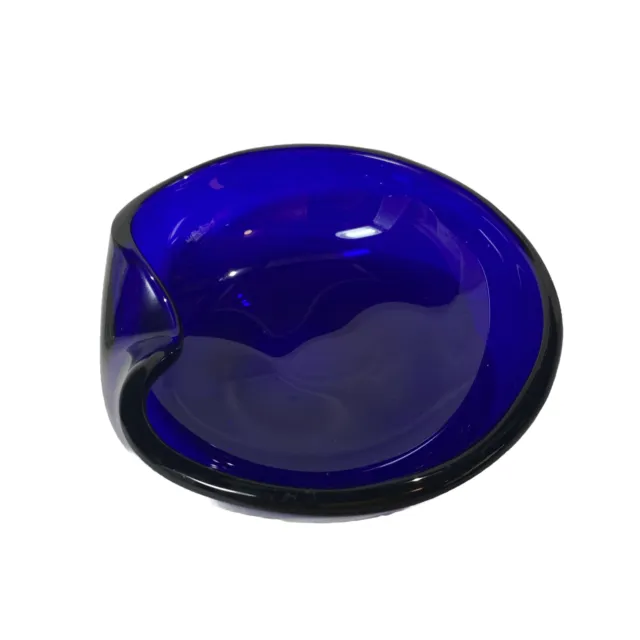 Elsa Peretti® Thumbprint Dish Tiffany Co. Cobalt Blue