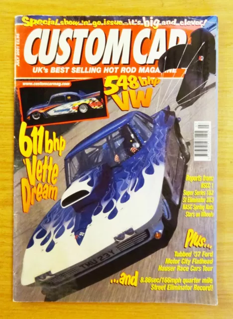 Custom Car Magazine July 2001 Hot Rod  Vehicle Mag Dragster Back Issue