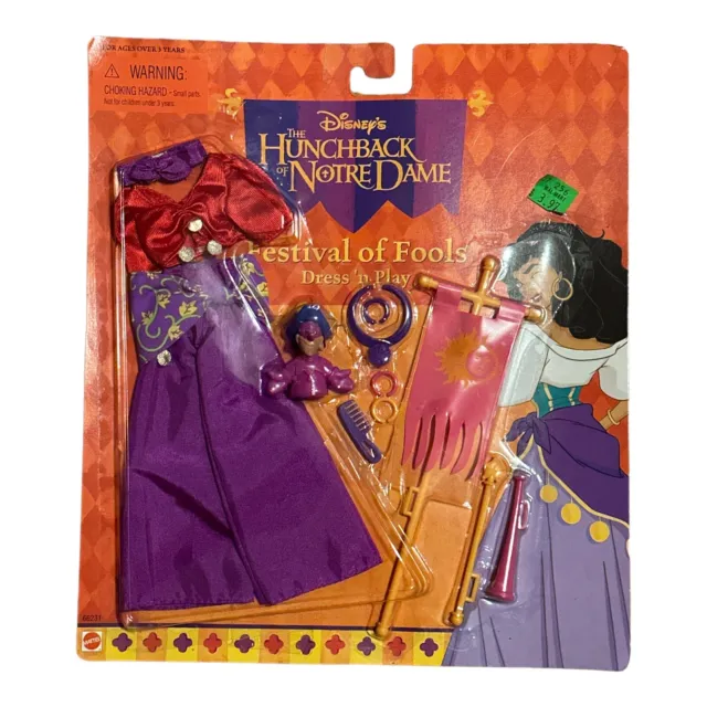 Disneys Hunchback of Notre Dame Dress N Play Festival of Fools Mattel MOSC