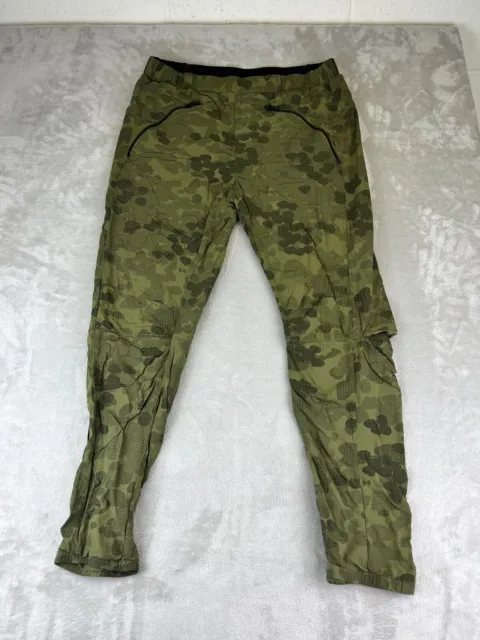 G Star Raw Womens Tycho Beach Tapered Pant Camo Size 28 Green Zip Pockets