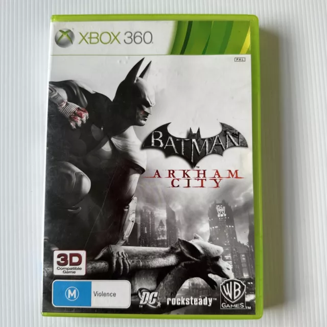 3x PAL XBOX 360 GAMES BATMAN ARKHAM CITY + BAT-MAN ARKHAM ORIGINS + ASYLUM