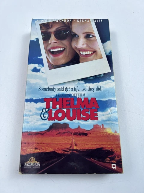 Scott 2 THELMA & LOUISE VHS 1992 Susan Sarandon Geena Davis Brad Pitt Ridley ...