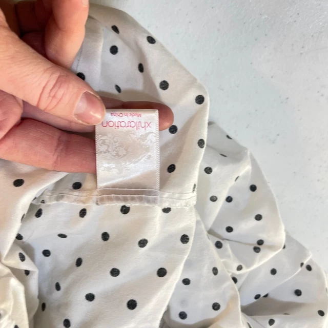 target xhilaration fitted sheet twin blend black white polkadot modern  classic