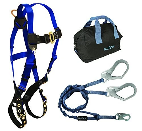 FallTech KIT169Y36P Carry Kit - 7016 Harness 8259Y3 Lanyard 5006MP Storage Ba...